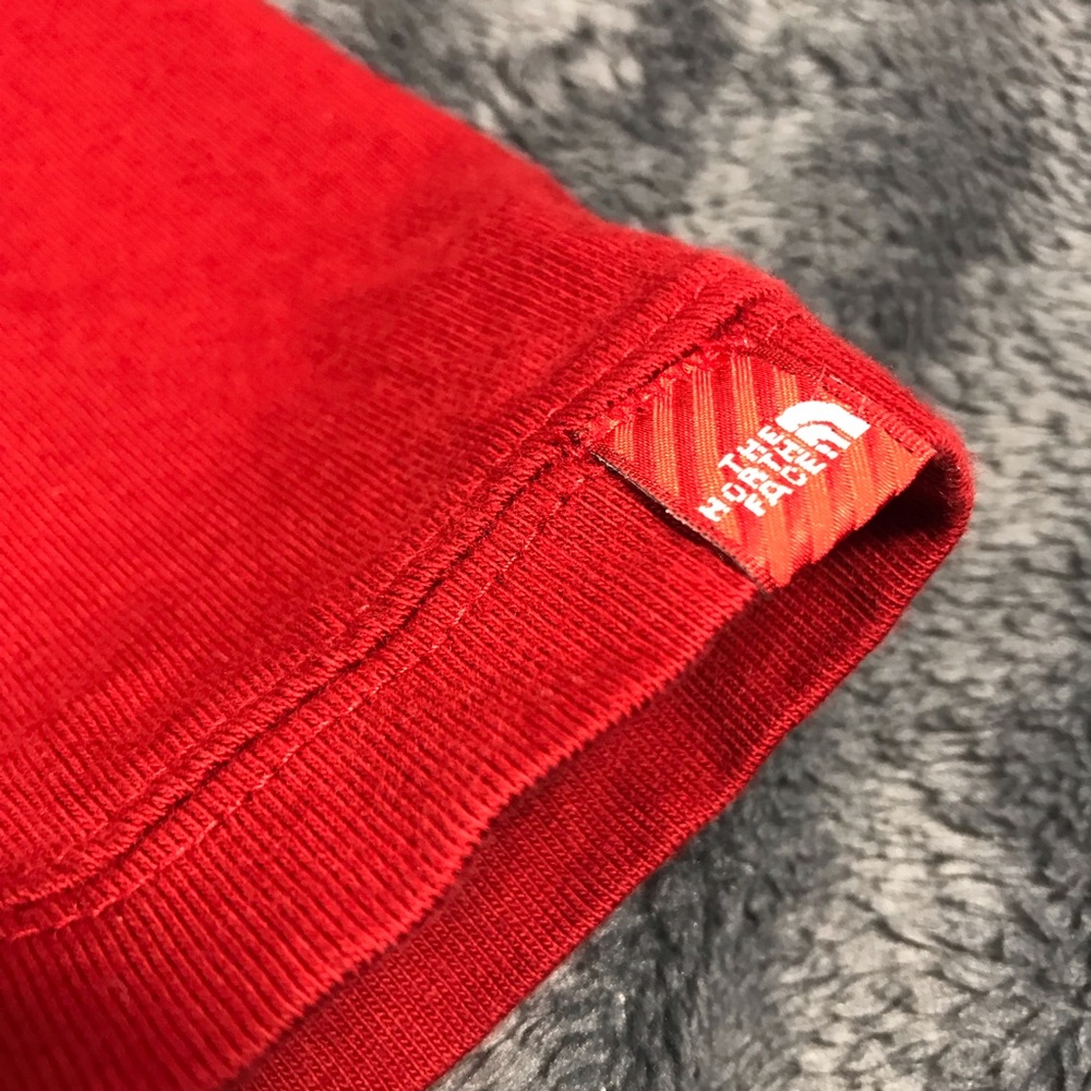 The North Face Long Sleeves Red T-Shirt